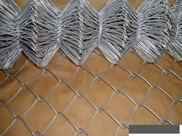 With Top Rail Galvanized Chain Link Fence