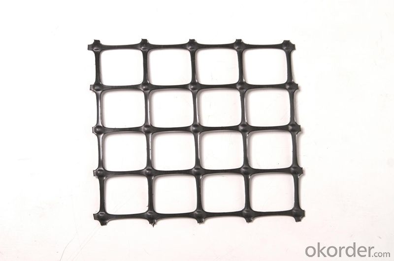 Fiberglass Geogrid Coated with Low Elongation in Black