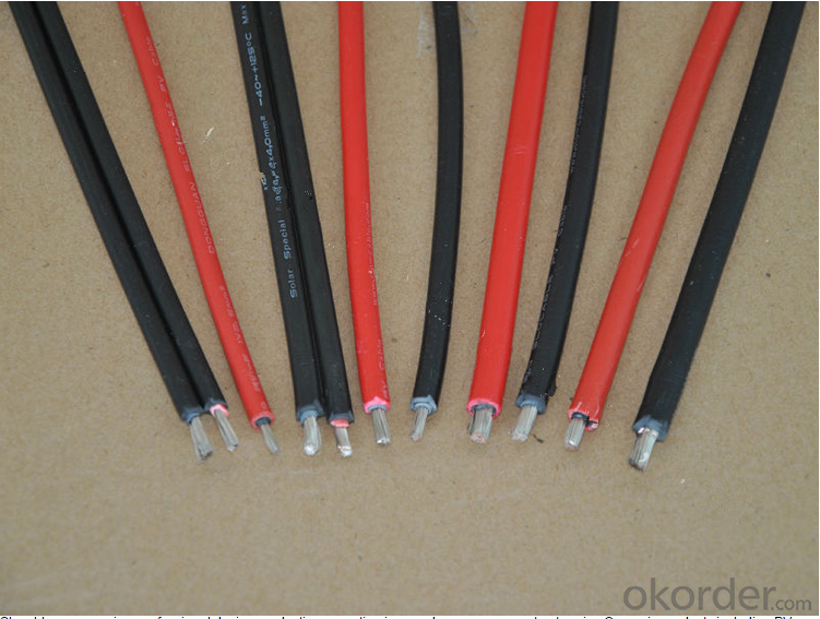 TUV Approved XLPE Double Insolation Single Core Solar Cable 4mm2 for Solar Panel
