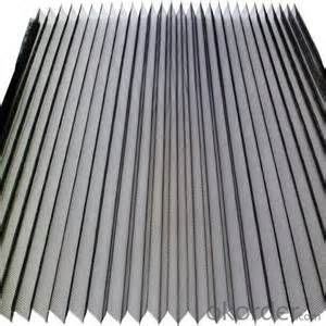 Width 1.0-3.0m/Length 20-30m/pc Black/Gray Color Plisse/Pleated Insect Screen Mesh