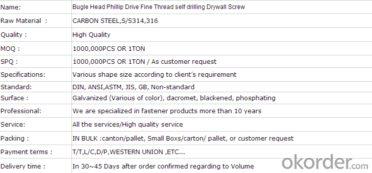 Stainless steel 201 304 316 A2 A4 & Steel C1008A C1022A Screws Manufacturer