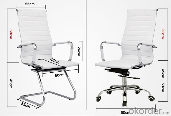 Office Chair with Durable RIbbed Vinyl Back