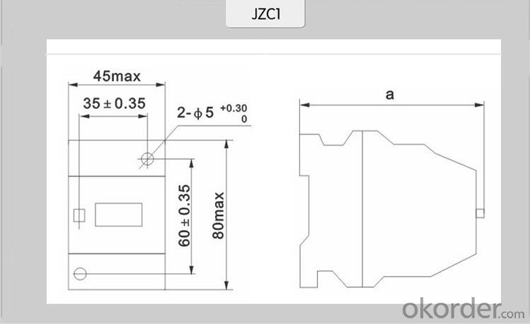 thermal overload protection relays JZC1-71.80  thermal relays magnetic overload relay overload relay