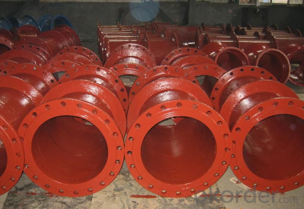 Ductile Iron Pipe Fittings Flanged Socket EN598 DN300 On Sale