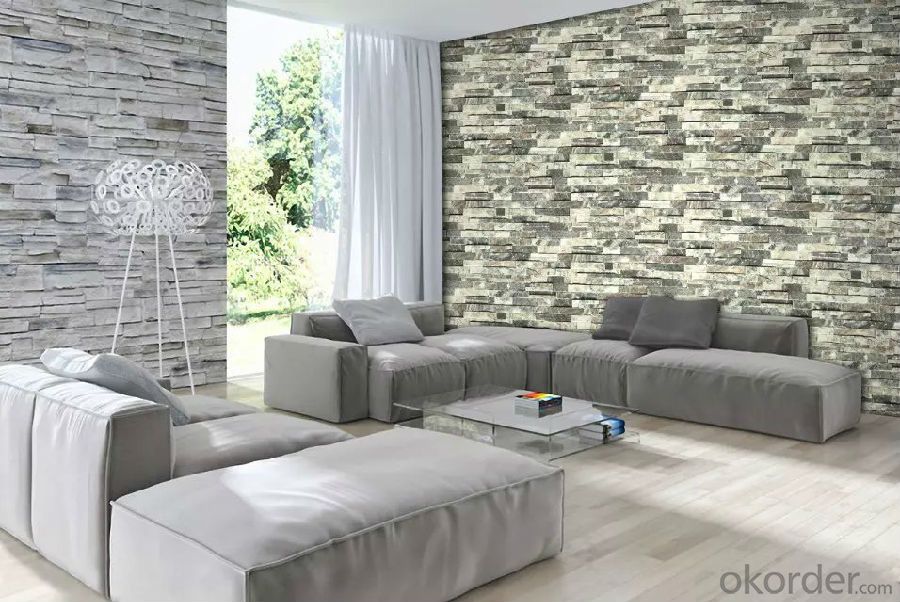 PVC Wallpaper Vinyl Covered Popular Modern Design Interior Decoration Korean PVC Wallpaper