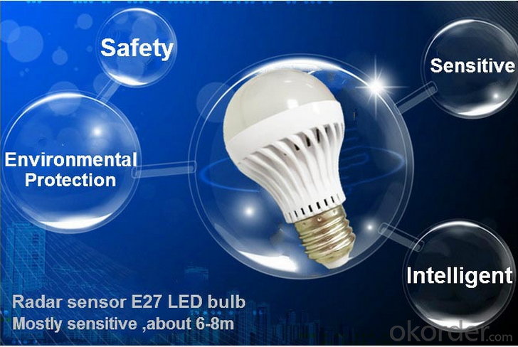 Waterproof 9W LED bulb light,  CRI80, 60W Incandescent Replacement, UL