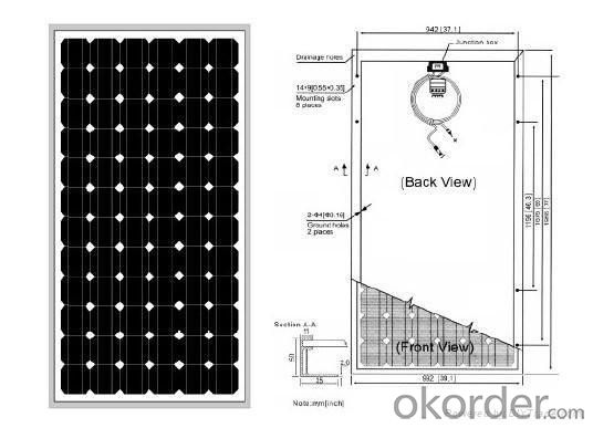 255W ,Poly Solar Panels with CE,TUV,UL,ETL,MCS Certificates