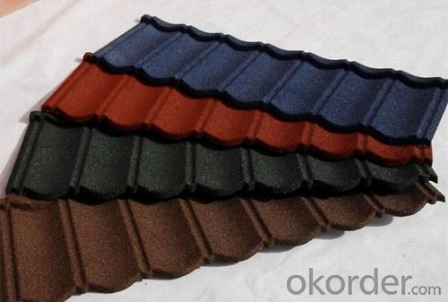Vermiculite Steel Roofing Tile with Colorful Stone
