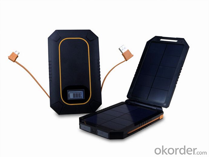Solar Power Bank 6000mAh Solar Charger for Mobile Phone