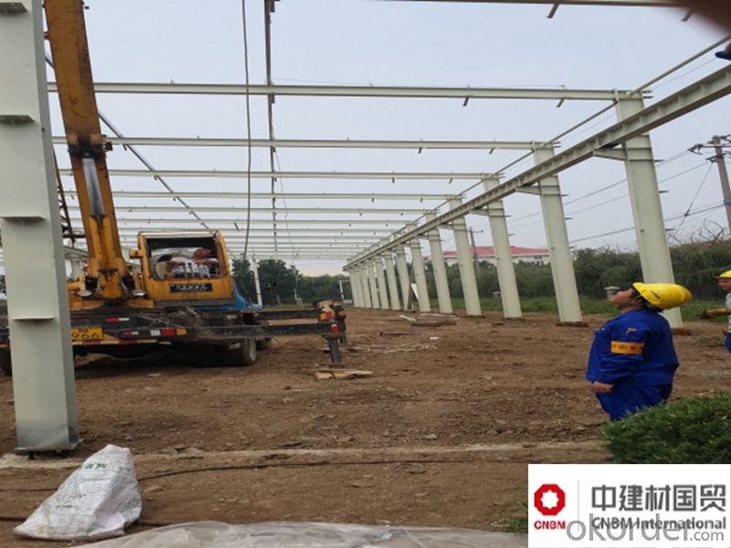 Prefabricated House Of Steel Frame System Low Cost Heavy Steel Building Construction