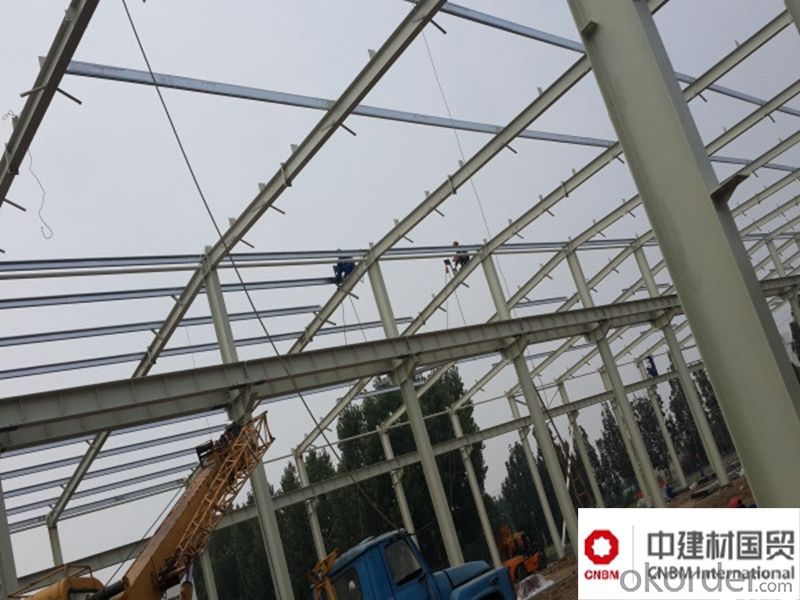 Prefabricated House Of Steel Frame System Low Cost Heavy Steel Building Construction