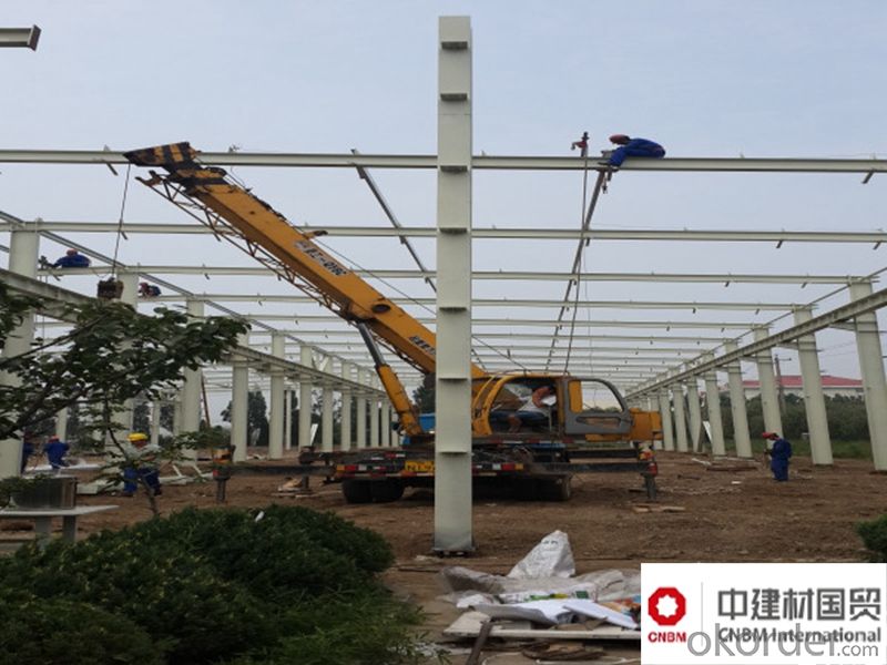 Prefabricated House Of Steel Frame System Low Cost Heavy Steel Building Construction