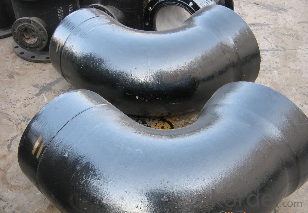Ductile Iron Pipe Fittings Double Flanged Bend DN80-1400 For Waste Water