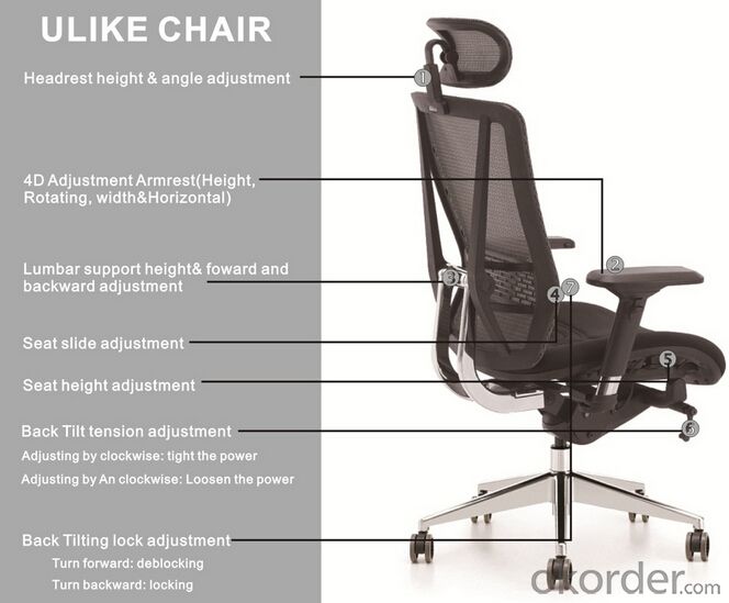 Office Mesh Chair with Adjustable Height CMAX1014
