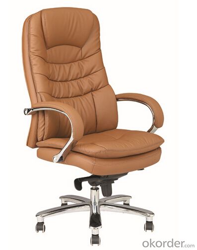 Black Leather Swivel Big Boss Chair CMAX