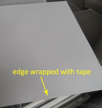 Suspended Gypsum Ceiling with Aluminum Foil Backing PVC Vinyl Facing