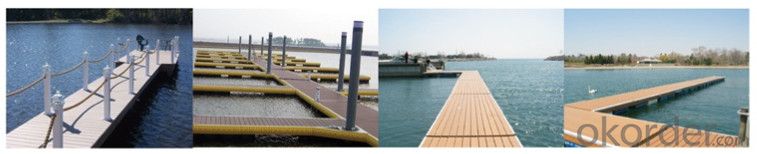 Composit Decking for Outdoor Plastic Clips/WPC Flooring