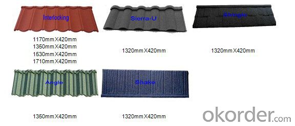 African Style Stone Coated Metal Roofing Tile