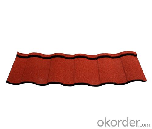 Recyclable Colorful Stone Coated Metal Roof Tile