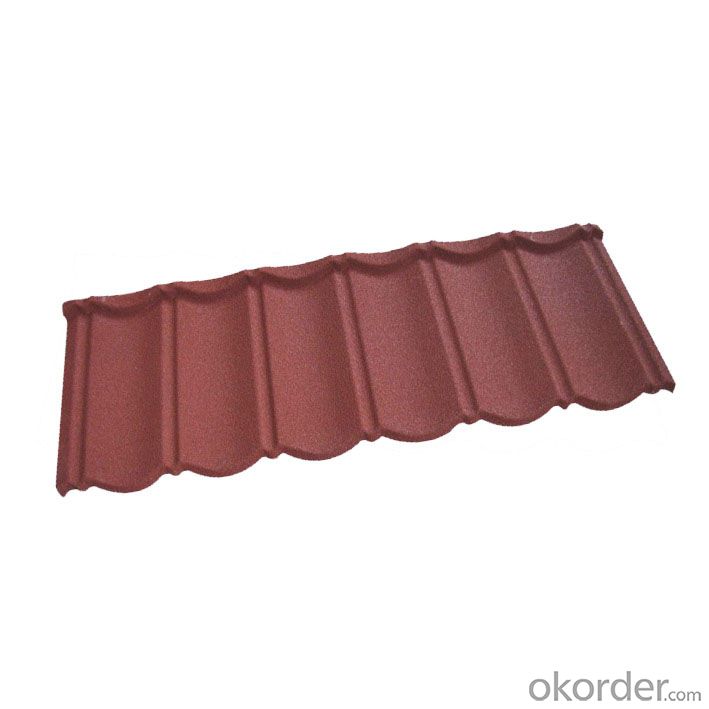 Angle Colorful Stone Coated Metal Roofing Tile