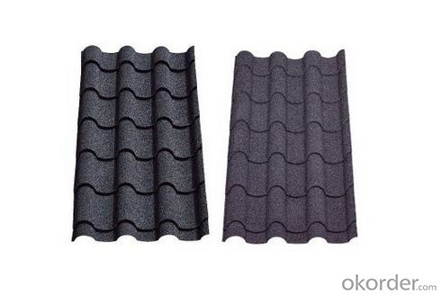 Classic Stone Coated Metal Chip Roof Tiles