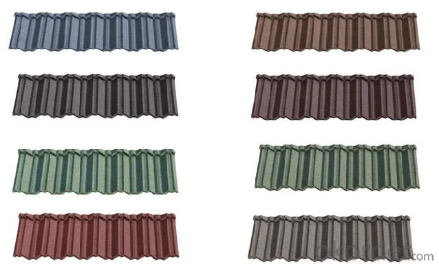 Classic Stone Coated Metal Chip Roof Tiles