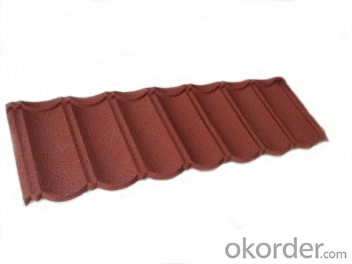 Stone Chip Coated Metal Corrugated Roof Tile