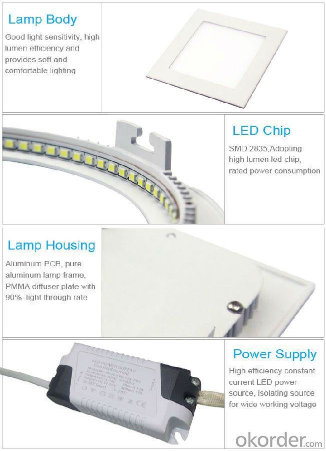Square LED Panel Light High Quality