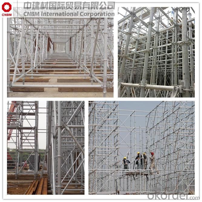 Q235 ringlock scaffoldings application