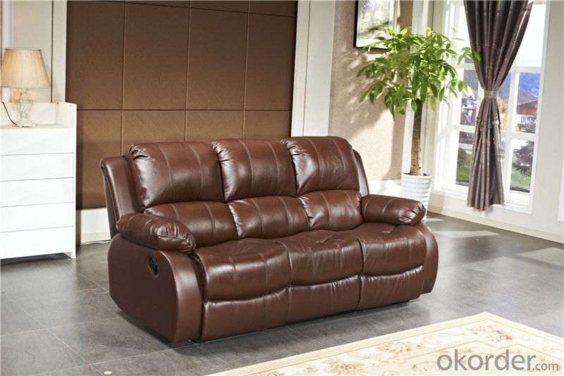 Manually Massage Sofa with Genuine Leather