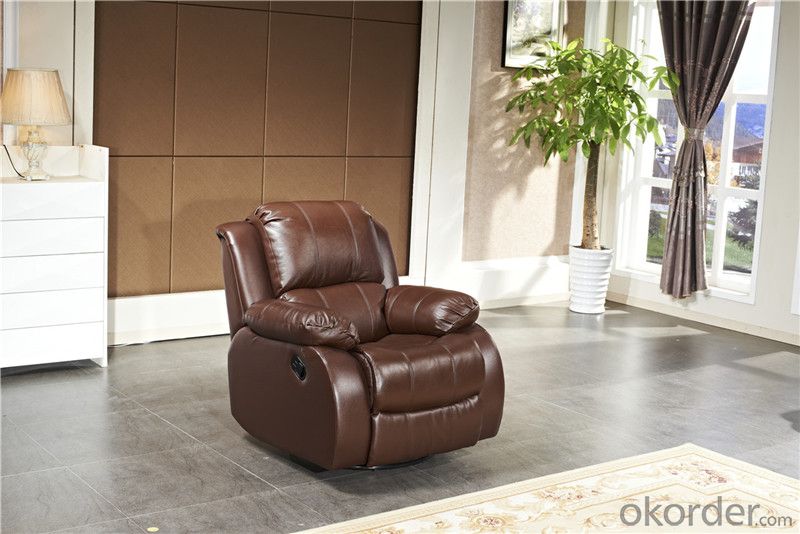 Recliner Massage Sofa with Genuine Leather