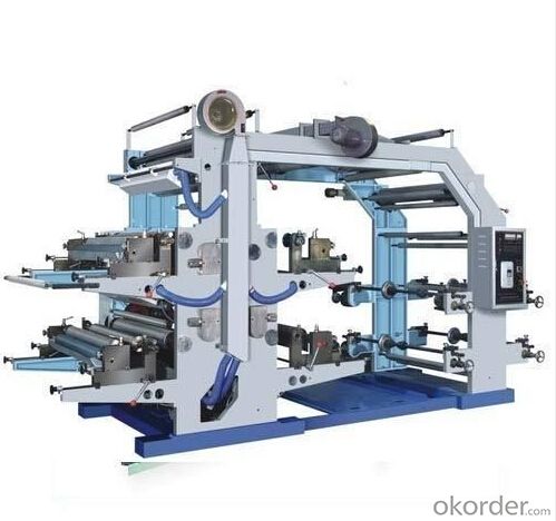 High Speed 4 Colors Plastic PE Film Roll Flexo Printing Machine At Low Price