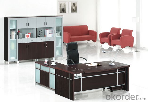 Wooden Executive Desks High End Black Color