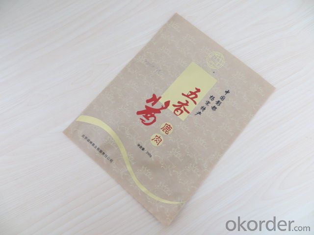 Laminated Kraft Paper Bag with Degassing Valve for Coffee Packing