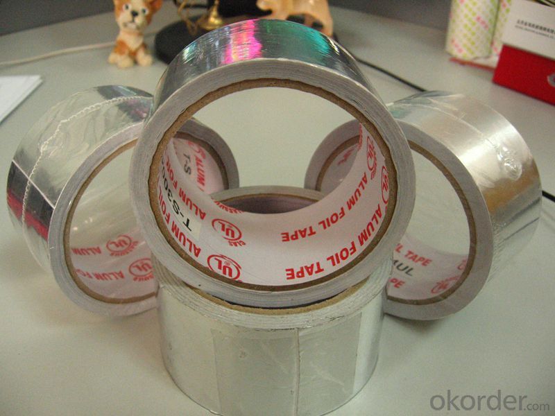 SELF ADHESIVE ALUMINUM FOIL TAPE-T-S4004FR, INSULATION TAPE,REFRIGERATOR TAPE