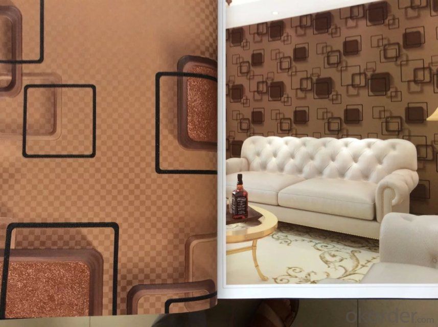 PVC Wallpaper Fashion Modern Design Beautiful Pattern Decorative Washable Wallpaper for Kitchen