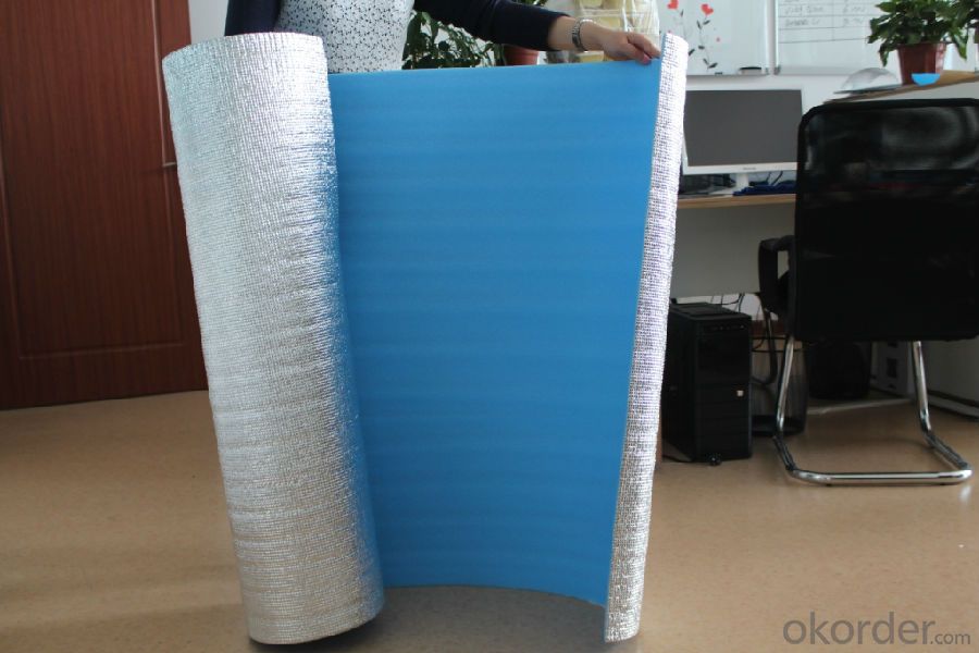 Insulation material XPE with Aluminum Foil Facing