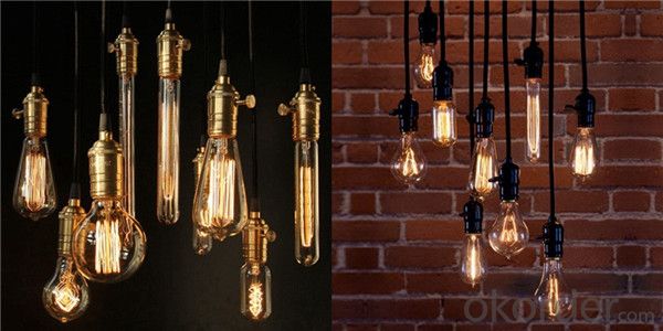 A19 Decorative Pendant Light Vintage Industrial Style Edison Bulb