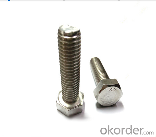 Hex Bolt DIN933 for Building Fastener Suppliers Exporters China Full Thread Black Zinc Plated Bolt