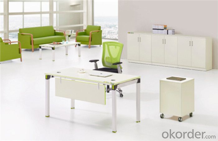 Steel MFC Office Furniture Desk with Customized Color