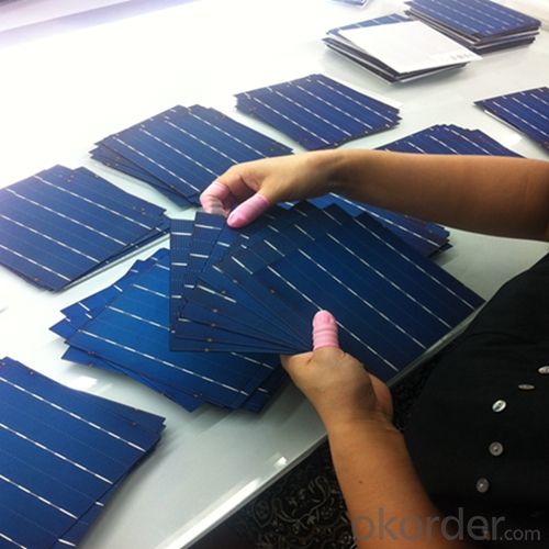 Mono 156X156MM2 Solar Cells Good Quantity