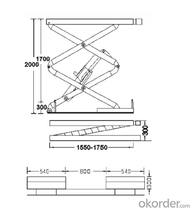 Automobile  Repair Car/Scissor Lift/Two Post Lift For Repair