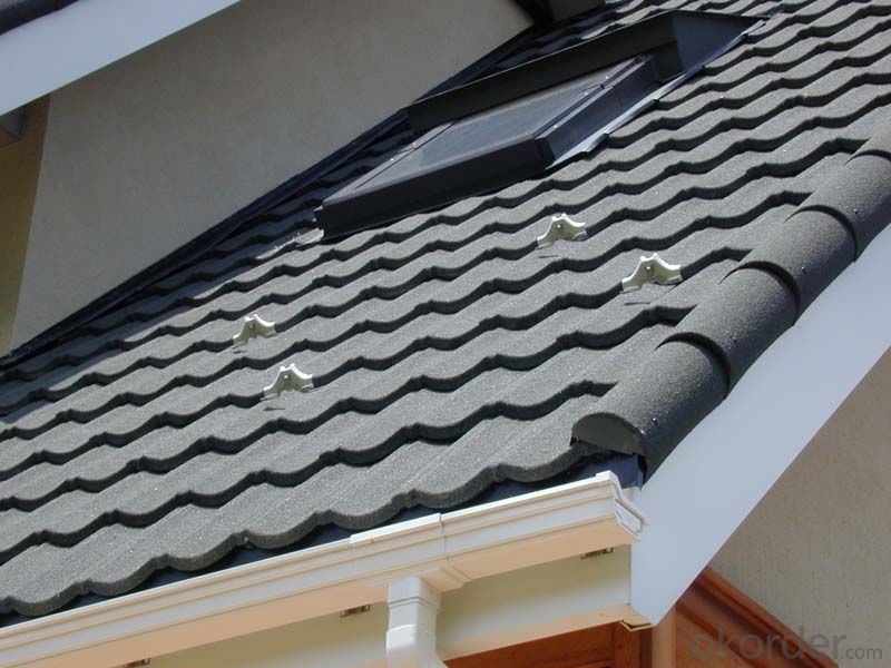 Durable Shingle Sun Stone Coated Metal Roof Tile