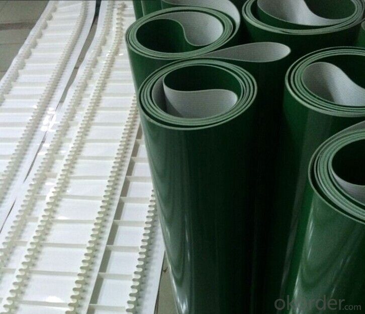 Green PVC Food Conveyor Belt Light Duty PVC Belts
