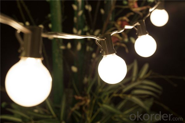 Outdoor Clear Bulb G40 Christmas String Light with UL Party Decoration