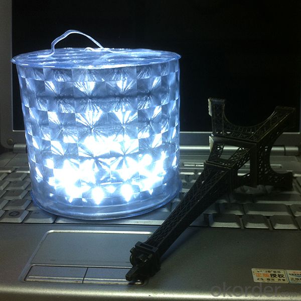 Diamond Design Waterproof White Led Camping Solar Lantern