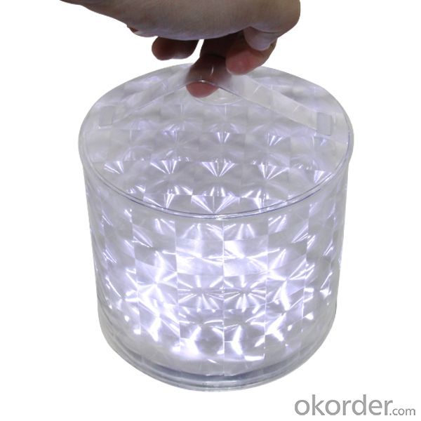 Diamond Design Waterproof White Led Camping Solar Lantern