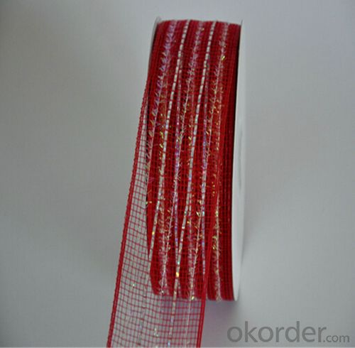 Plastic Deco Poly Solid Mesh for Flower Packaging With 20 Colors