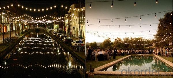 IP65 UL Listed S14 E26 Outdoor Decorative Party Wedding String Lights