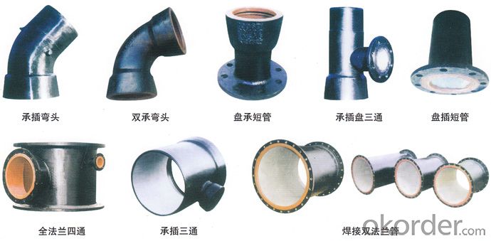 Duct Iron Pipe DI Pipe ISO 2531 DN 80-2000mm Mechnical Joint K Type